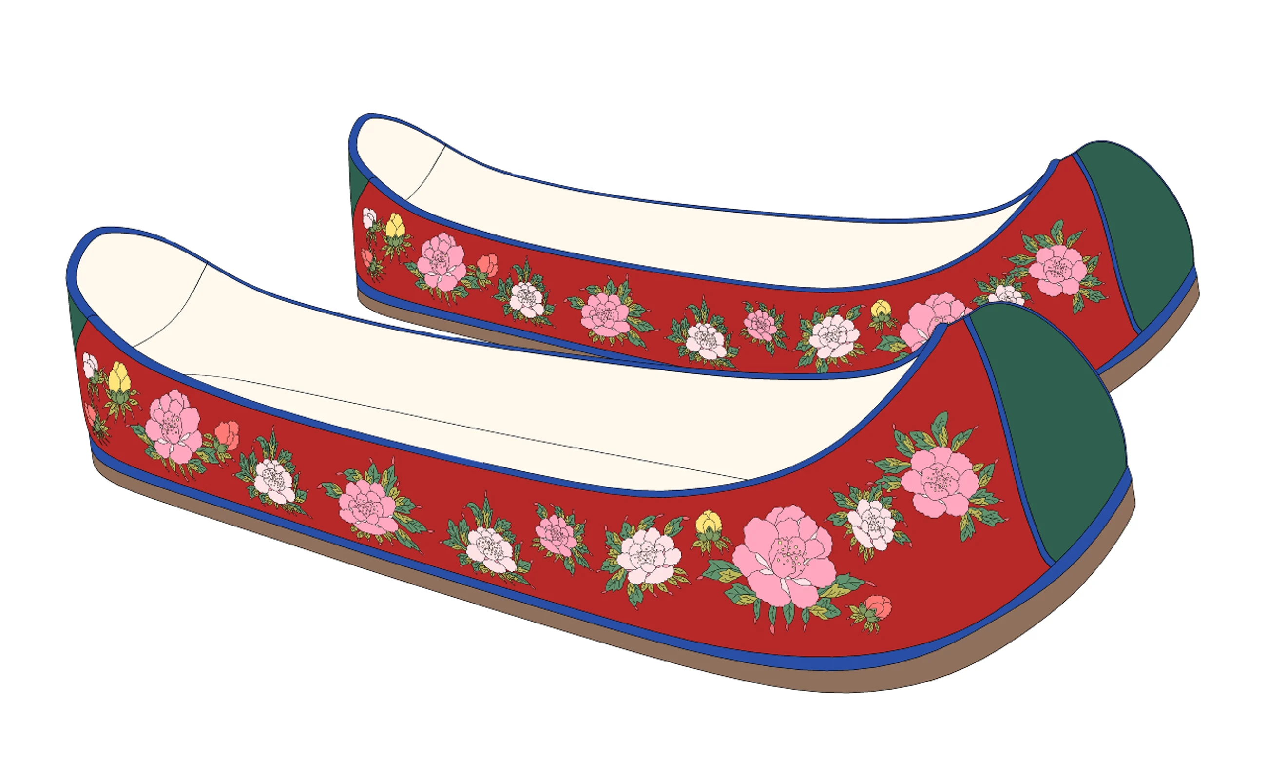 Unhye and Flower Shoes (women's shoes from the Joseon Dynasty)