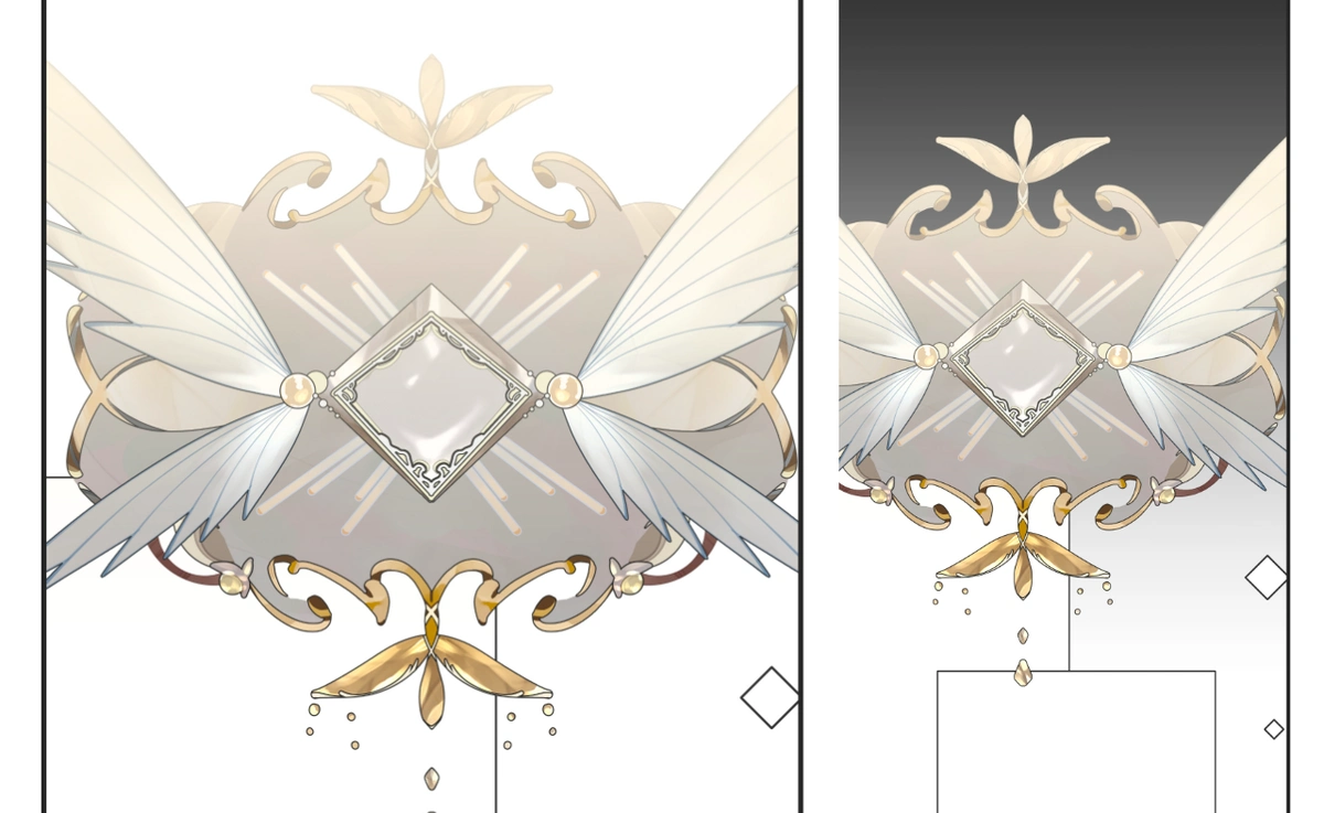 Gold frame